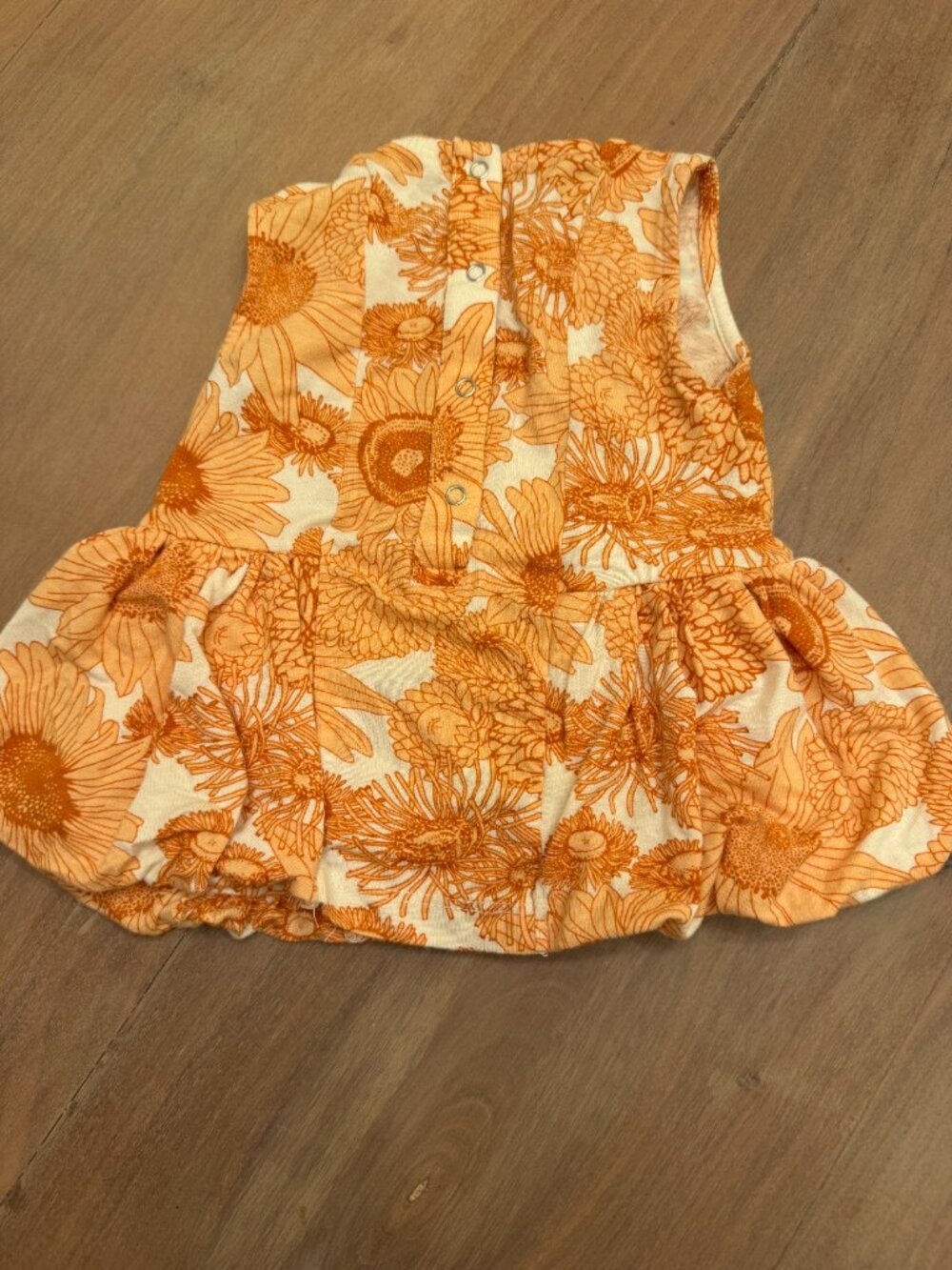 Kate Quinn Organic Sunflower Bubble Dress Marigold 12-18M - Picture 5 of 6